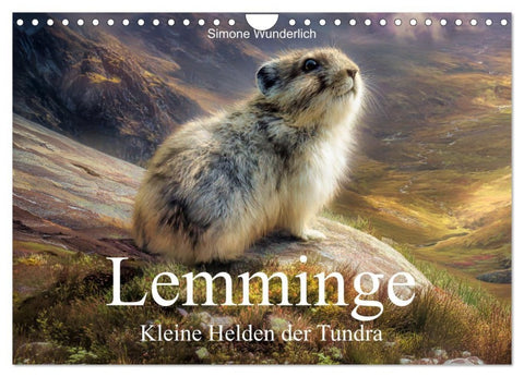 Lemminge - Kleine Helden der Tundra (Wandkalender 2027 DIN A4 quer), CALVENDO Monatskalender