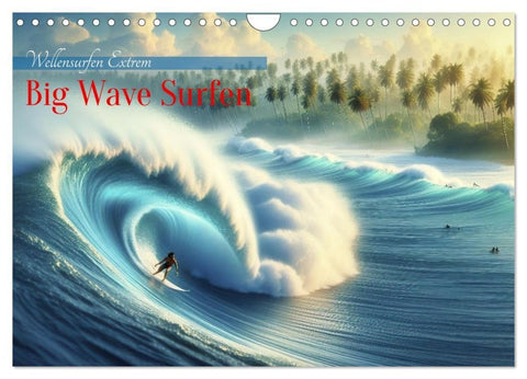 Big Wave Surfen (Wandkalender 2026 DIN A4 quer), CALVENDO Monatskalender