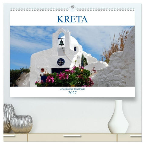 Kreta - Griechischer Inseltraum (hochwertiger Premium Wandkalender 2027 DIN A2 quer), Kunstdruck in Hochglanz