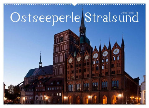 Ostseeperle Stralsund (Wandkalender 2027 DIN A2 quer), CALVENDO Monatskalender