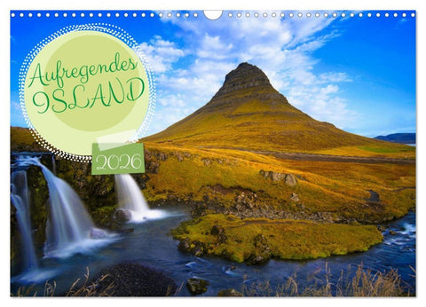 Aufregendes Island (Wandkalender 2026 DIN A3 quer), CALVENDO Monatskalender