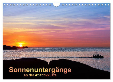 Sonnenuntergänge an der Atlantikküste (Wandkalender 2027 DIN A4 quer), CALVENDO Monatskalender
