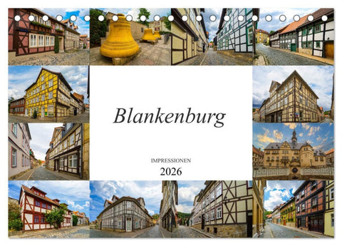 Blankenburg Impressionen (Tischkalender 2026 DIN A5 quer), CALVENDO Monatskalender