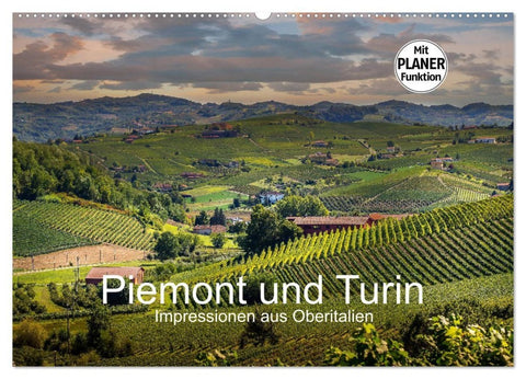 Piemont und Turin (Wandkalender 2026 DIN A2 quer), CALVENDO Monatskalender