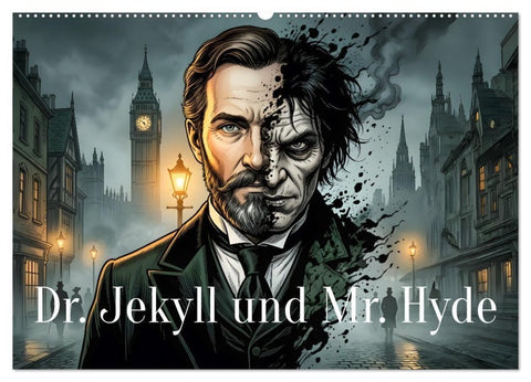 Dr. Jekyll und Mr. Hyde (Wandkalender 2027 DIN A2 quer), CALVENDO Monatskalender