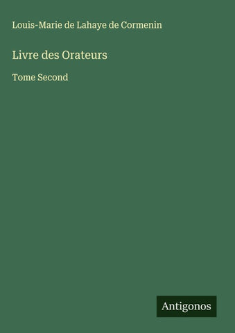 Livre des Orateurs