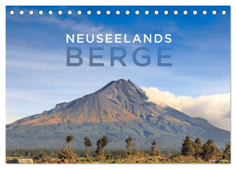 Neuseelands Berge (Tischkalender 2027 DIN A5 quer), CALVENDO Monatskalender