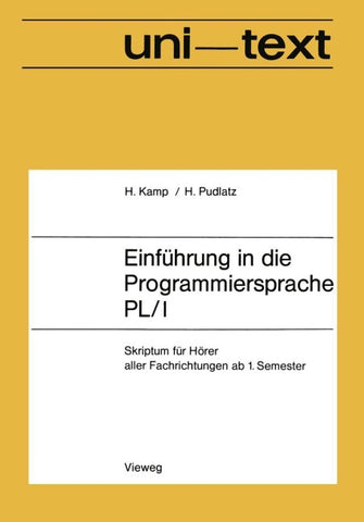 Einführung in die Programmiersprache PL/I