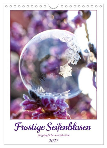 Frostige Seifenblasen (Wandkalender 2027 DIN A4 hoch), CALVENDO Monatskalender