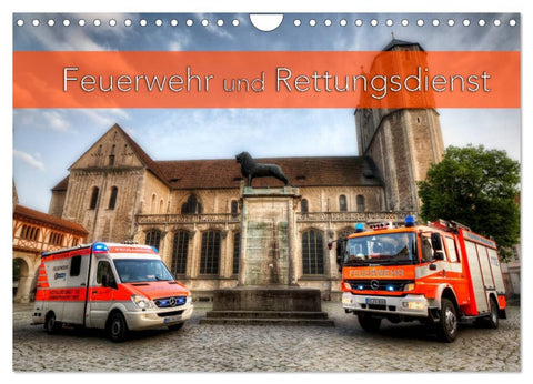 Feuerwehr und Rettungsdienst (Wandkalender 2026 DIN A4 quer), CALVENDO Monatskalender