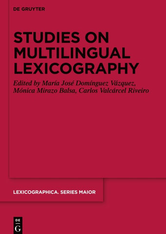 Studies on Multilingual Lexicography