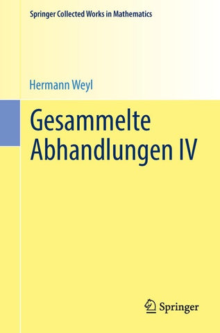 Gesammelte Abhandlungen IV