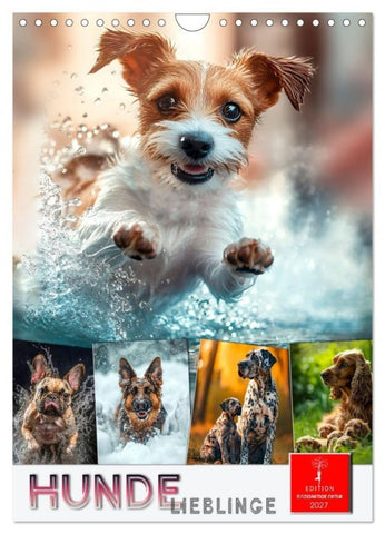 Hunde Lieblinge (Wandkalender 2027 DIN A4 hoch), CALVENDO Monatskalender