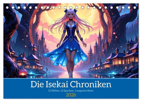 Die Isekai Chroniken (Tischkalender 2026 DIN A5 quer), CALVENDO Monatskalender