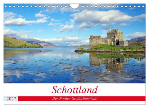 Schottland - Der Norden Großbritanniens (Wandkalender 2027 DIN A4 quer), CALVENDO Monatskalender