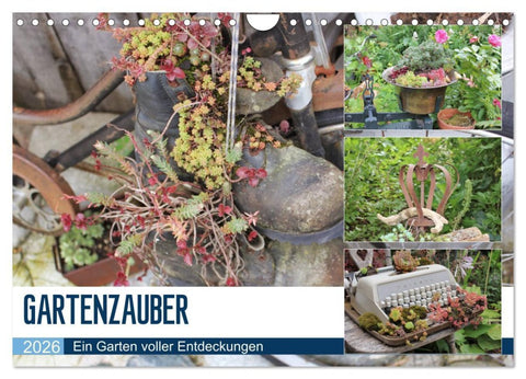 Gartenzauber (Wandkalender 2026 DIN A4 quer), CALVENDO Monatskalender