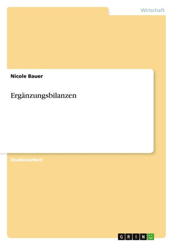 Ergänzungsbilanzen