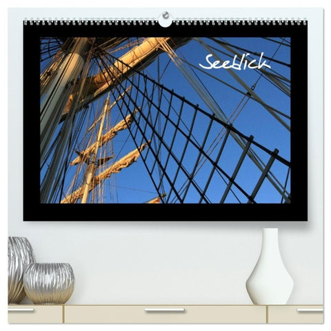 Seeblick (hochwertiger Premium Wandkalender 2027 DIN A2 quer), Kunstdruck in Hochglanz