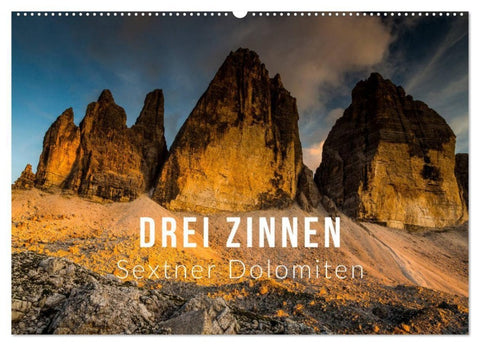 Drei Zinnen. Sextner Dolomiten (Wandkalender 2027 DIN A2 quer), CALVENDO Monatskalender