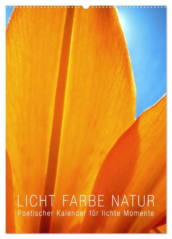 Licht Farbe Natur (Wandkalender 2027 DIN A2 hoch), CALVENDO Monatskalender