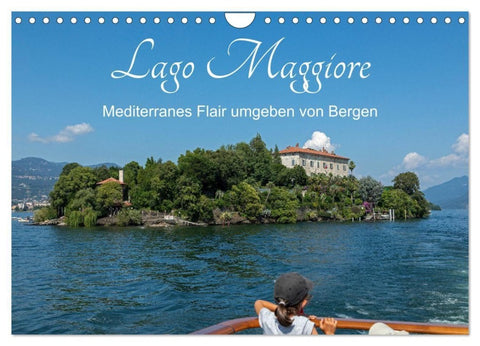 Lago Maggiore - Mediterranes Flair umgeben von Bergen (Wandkalender 2027 DIN A4 quer), CALVENDO Monatskalender