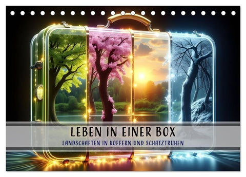 Leben in einer Box (Tischkalender 2026 DIN A5 quer), CALVENDO Monatskalender