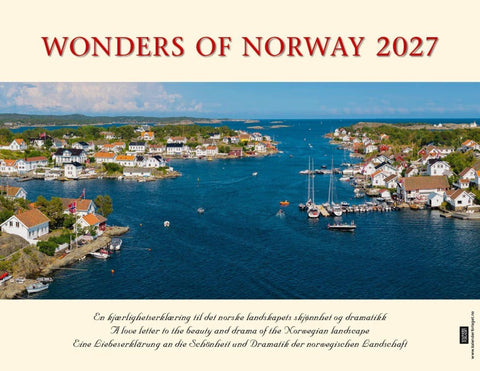 Panorama Norwegen 2027 Tischkalender