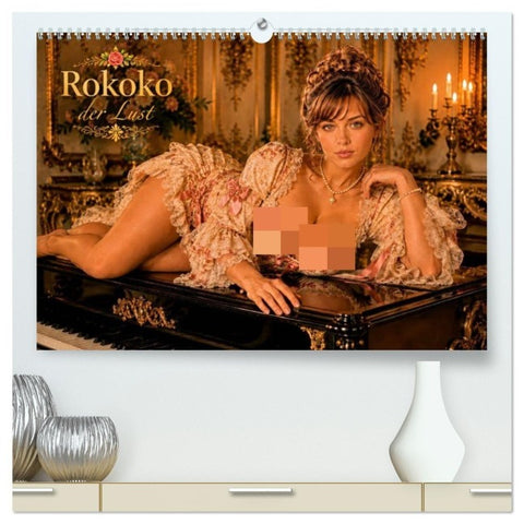 Rokoko der Lust (hochwertiger Premium Wandkalender 2027 DIN A2 quer), Kunstdruck in Hochglanz