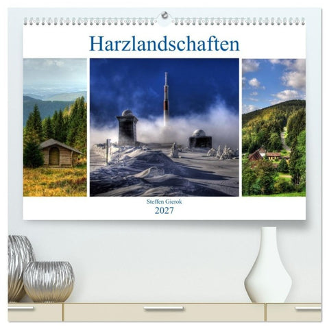 Harz Landschaften (hochwertiger Premium Wandkalender 2027 DIN A2 quer), Kunstdruck in Hochglanz