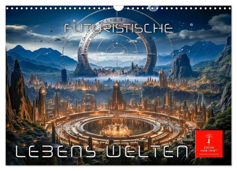 Futuristische Lebens Welten (Wandkalender 2027 DIN A3 quer), CALVENDO Monatskalender