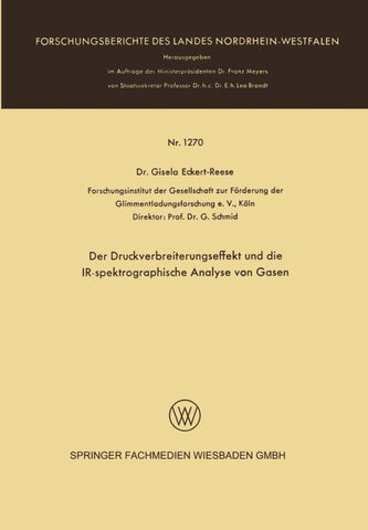 Der Druckverbreiterungseffekt und die IR-spektrographische Analyse von Gasen