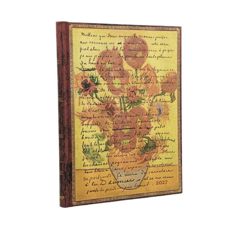 12-Monatskalender 2027 Van Gogh, Sonnenblumen Ultra Verso