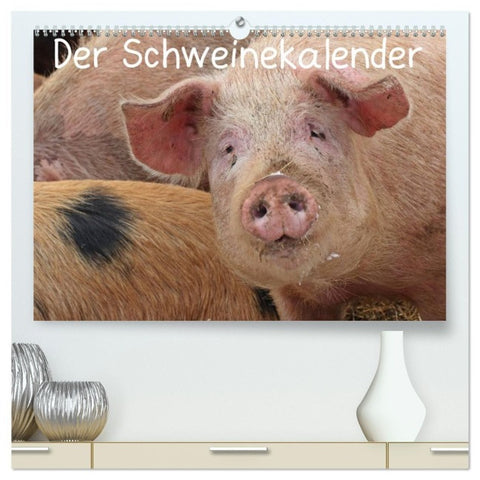 Der Schweinekalender (hochwertiger Premium Wandkalender 2027 DIN A2 quer), Kunstdruck in Hochglanz