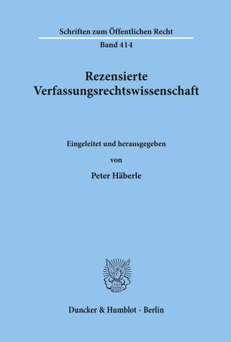 Rezensierte Verfassungsrechtswissenschaft.