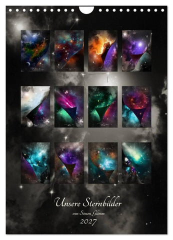 Unsere Sternbilder (Wandkalender 2027 DIN A4 hoch), CALVENDO Monatskalender