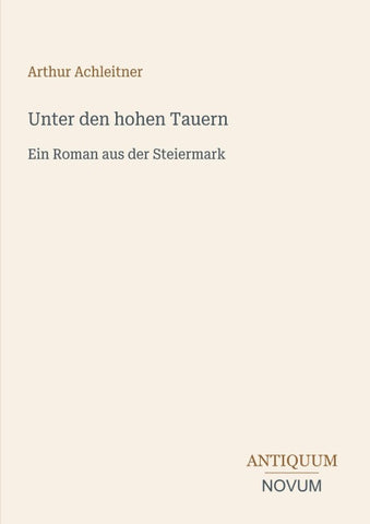 Unter den hohen Tauern