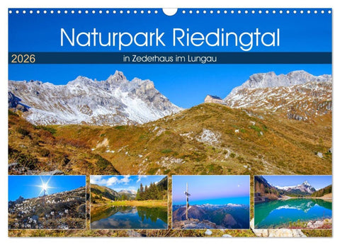 Naturpark Riedingtal (Wandkalender 2026 DIN A3 quer), CALVENDO Monatskalender