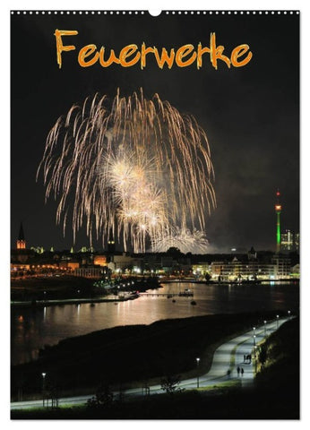 Feuerwerke Terminplaner (Wandkalender 2027 DIN A2 hoch), CALVENDO Monatskalender
