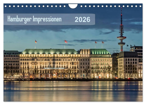 Hamburger Impressionen 2026 (Wandkalender 2026 DIN A4 quer), CALVENDO Monatskalender