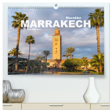 Marokko - Marrakesch (hochwertiger Premium Wandkalender 2026 DIN A2 quer), Kunstdruck in Hochglanz