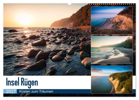 Insel Rügen - Küsten zum Träumen (Wandkalender 2027 DIN A2 quer), CALVENDO Monatskalender