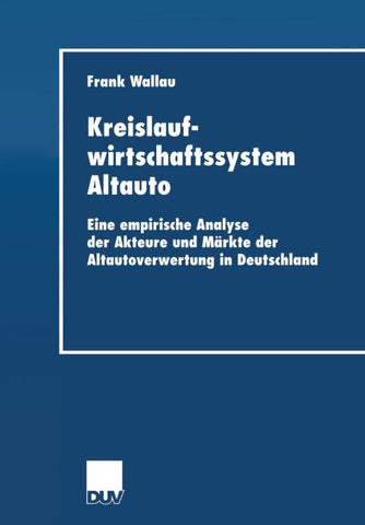 Kreislaufwirtschaftssystem Altauto