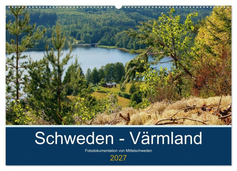 Schweden - Värmland (Wandkalender 2027 DIN A2 quer), CALVENDO Monatskalender
