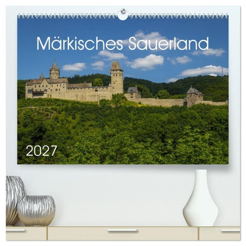 Märkisches Sauerland (hochwertiger Premium Wandkalender 2027 DIN A2 quer), Kunstdruck in Hochglanz