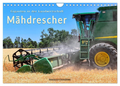 Giganten in der Landwirtschaft - Mähdrescher (Wandkalender 2027 DIN A4 quer), CALVENDO Monatskalender