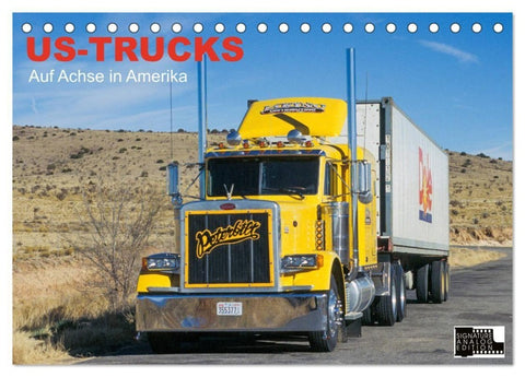 US-Trucks - Auf Achse in Amerika (Tischkalender 2027 DIN A5 quer), CALVENDO Monatskalender