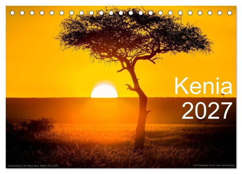 Kenia 2027 (Tischkalender 2027 DIN A5 quer), CALVENDO Monatskalender