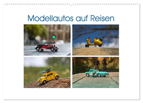 Modellautos auf Reisen (Wandkalender 2027 DIN A2 quer), CALVENDO Monatskalender
