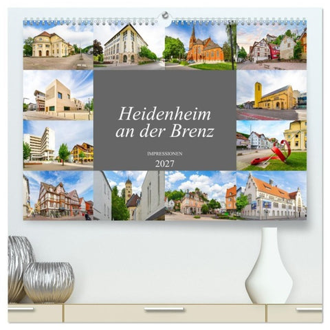 Heidenheim an der Brenz Impressionen (hochwertiger Premium Wandkalender 2027 DIN A2 quer), Kunstdruck in Hochglanz