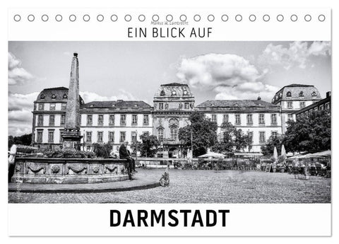 Ein Blick auf Darmstadt (Tischkalender 2026 DIN A5 quer), CALVENDO Monatskalender